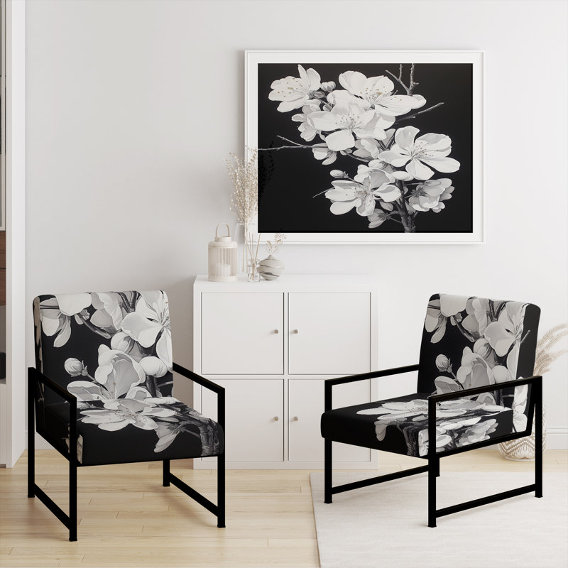 Fauteuil d'appoint Curtisville - Apple Blossom, Noir, noir, noir, noir