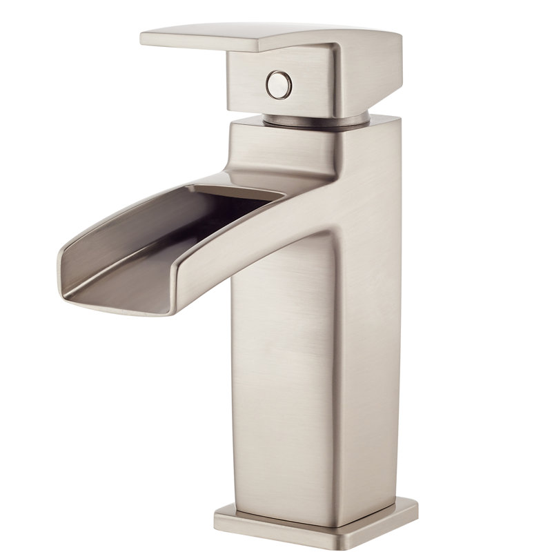 Kenzo Single Control Centerset Bathroom Faucet, Brushed Nickel