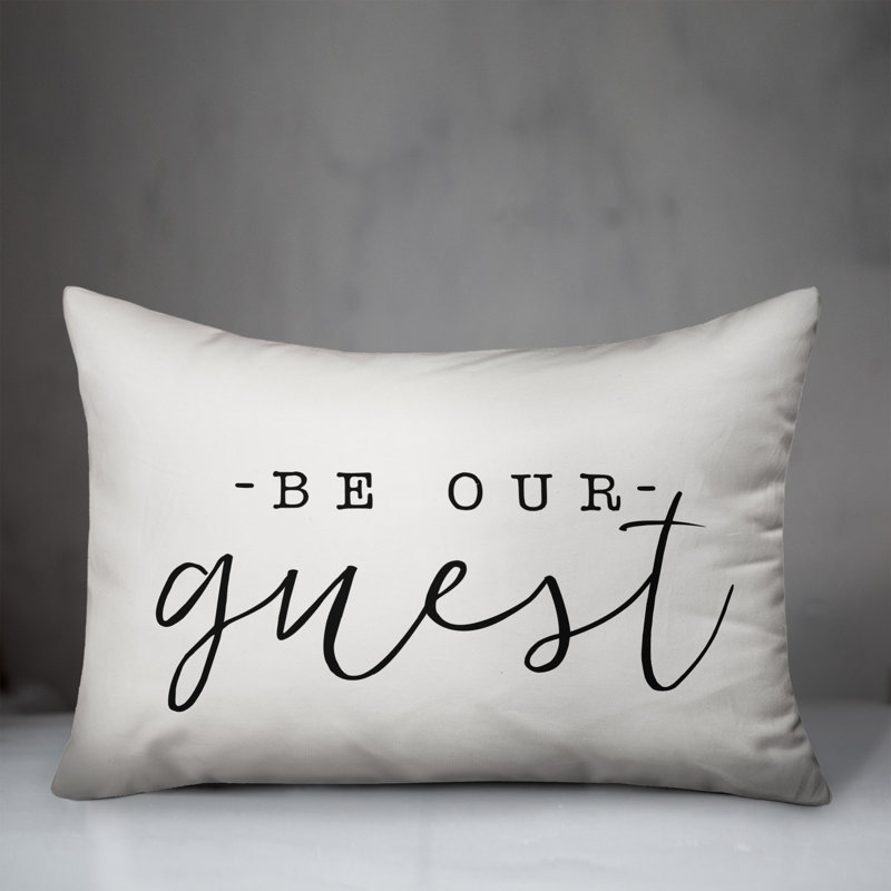 Textual Outdoor Throw Pillow, Off White/Black