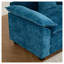 Canapé modulaire en chenille bleu avec dossier rembourré et rembourrage en mousse Wider