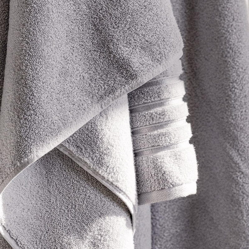 Kensey 100% Cotton Washcloth, Silver