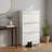 Aria 20-Pair Modern Freestanding Tipping Bucket Shoe Storage Cabinet with Top Drawer