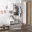 Combination Model Gate Cabinet With Shoe Cabinet+Hang Shelf+ Mirror-1464742271