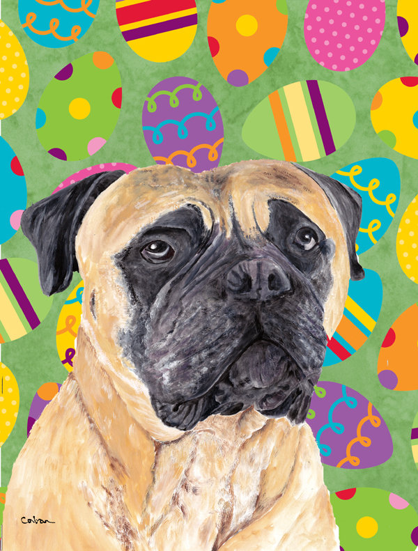 Drapeau de jardin Atara, Mastiff (beige et noir)