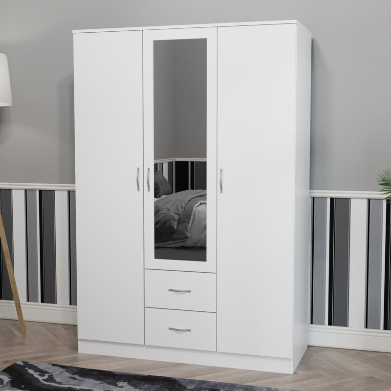 Maybery MDF & Particleboard Wardrobe, White