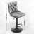 Swivel Barstools Adjusatble Seat, Modern Upholstered Bar Stools With Backs Comfortable Tufted For Home Pub And Kitchen Island, Set Of 2-648436159-648436154