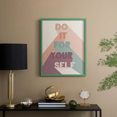For Yourself Framed Print - Solid Wood
