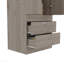Armoire 2 portes gris clair-100096542