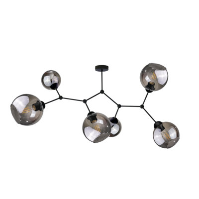 Geri Glass Semi Flush Mount