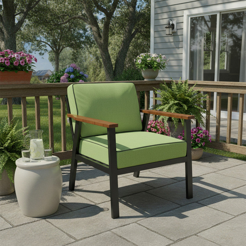 Indoor/Outdoor Deep Seating Sunbrella Cushion, Canvas Ginkgo