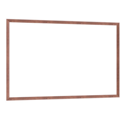 60"x40" Modern Rectangle Bathroom Mirror With Walnut Aluminum Frame, All - Round View, Suitable For Multiple Rooms, Easy To Install Oversized Wall Bathroom, Living Room, Bedroom, Vertical Or