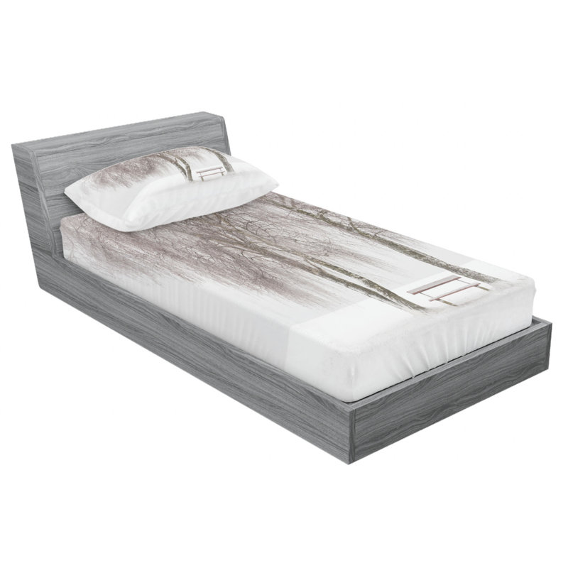 Microfiber Sheet Set, Twin Sheet Set with Fitted Sheet