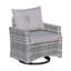 Chaise de patio pivotante avec coussins Wayden