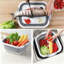 Planche à découper pliable 3 en 1 multi-fonctions Fournitures de cuisine Évier Lavabo