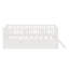 Lit plateforme en bois avec garde-corps et lit gigogne-348429107