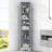 Multi-Functional Corner Cabinet Tall Bathroom Storage Cabinet With Two Doors And Adjustable Shelves, Open Shelf, Grey