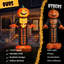 Décoration d'Halloween gonflable citrouille squelette 12 pi avec lumières DEL 12 pi