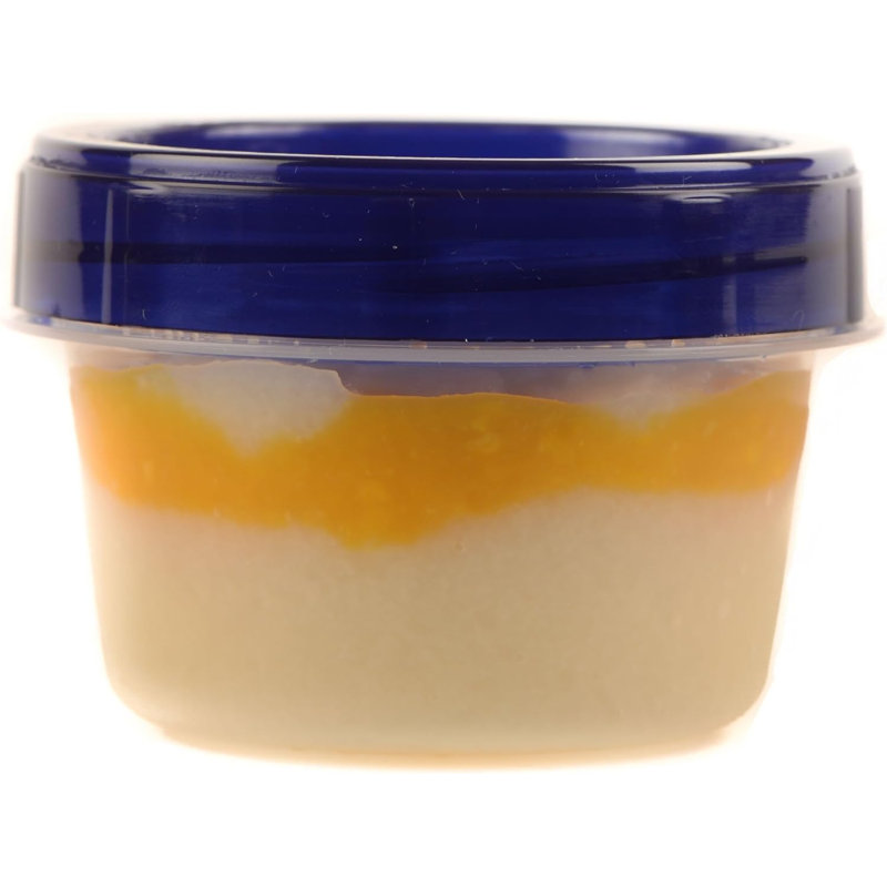  Rangement de nourriture en plastique transparent 4Oz avec couvercles Twist & Seal - pour les céréales, les soupes, les légumes, les fruits, les collations et les yaourts (120)