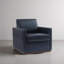 Upholstered Swivel Armchair-211387182