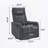 Chenille Swivel Manual Recliners with Heat Massage-1114324239
