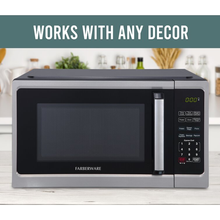 Farberware Professional 1.1 Cu. Ft, 1000 Watt Microwave Oven, Microwave  Ovens, Furniture & Appliances