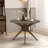 Blair Walnut Finish Round Wood Dining Table with Tripod Style Base-451761627