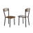 5-Piece Round Dining Set Table Chairs