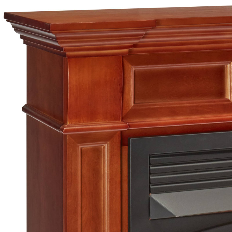 Duluth Forge Dual Fuel Ventless Gas Fireplace With Mantel, Apple Spice, Yes