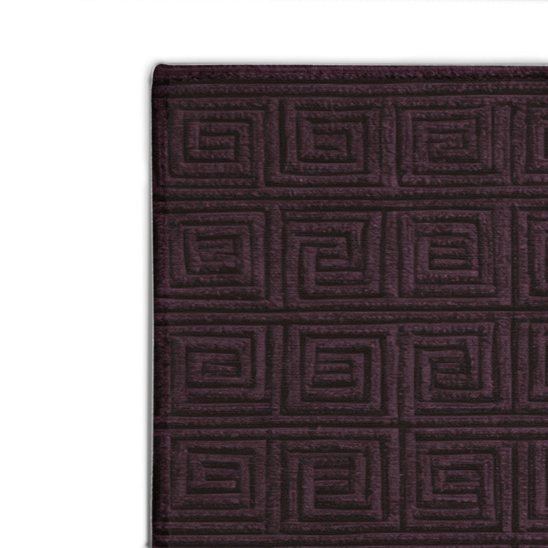Tapis noir intérieur et extérieur Trellis, Rectangulaire 2 pi x 3 pi
