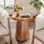 Table de bout ronde simple de style campagnard-1591731005