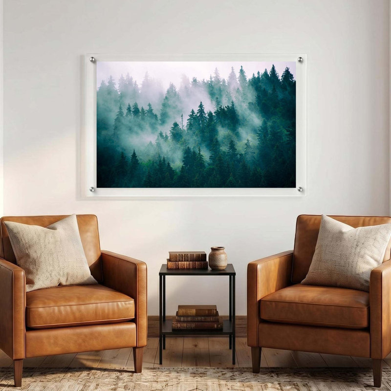 Impression sur toile Evergreen Haze, H 16 po x l 24 po