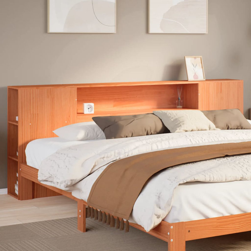 Headboard, 82cm H x 180cm W x 24cm D, Wax Brown