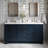 Freitas 67'' Solid Wood Single Bathroom Vanity in Midnight Blue with 1.5'' Carrara Marble Top, Center, Rectangle Sink-1030856757-1073546075