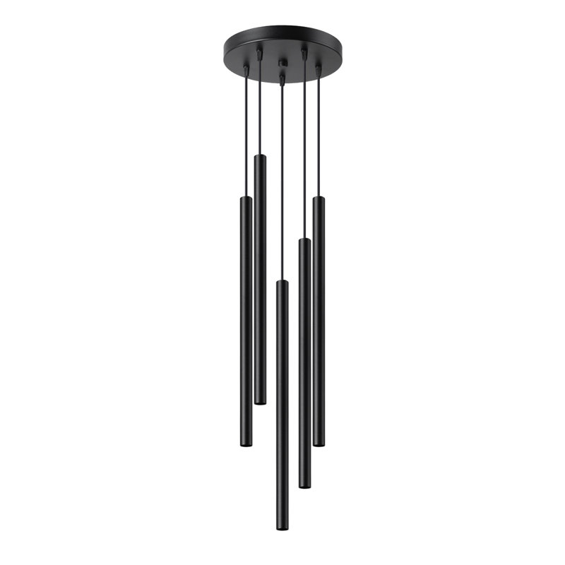 Berthile - Light Pendant, 14cm W x 27cm D, Black, 5 Lights