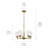 Winslow 5 - Light Steel Dimmable Round Chandelier