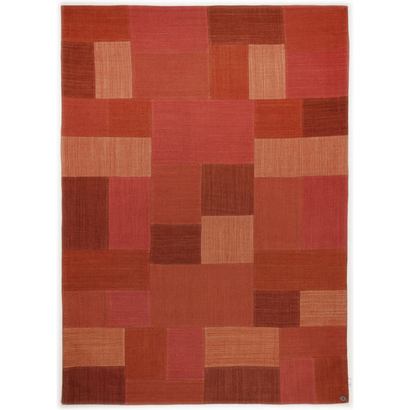Smooth Comfort Geometric Wool Flatweave Area Rug, Rechteckig 65 x 135 cm