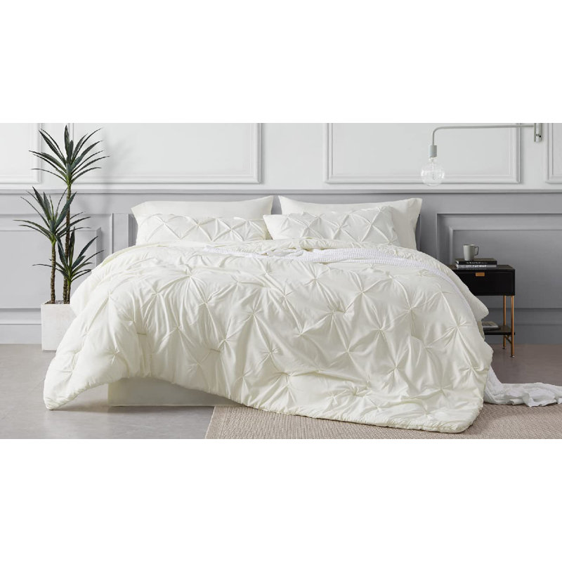 Polyester Percale Comforter, Light Beige