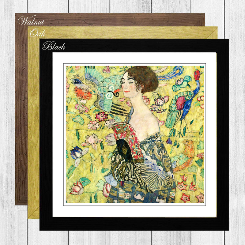 Gustav Klimt - Single Picture Frame Painting, Black