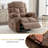 Oversized Massage Swivel Recliner Chair with Lumbar Heating for Living Room Rocker Recliner with Cup Holders and USB Charge Port, for Adult-603546954