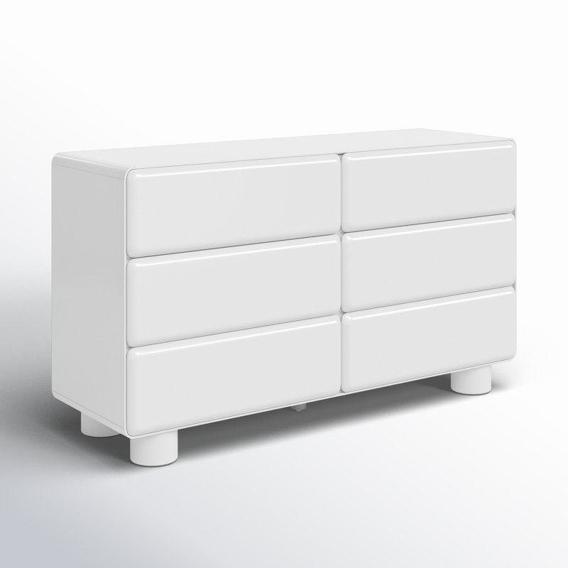 Kamio 56'' W 6 - Drawer Dresser, White