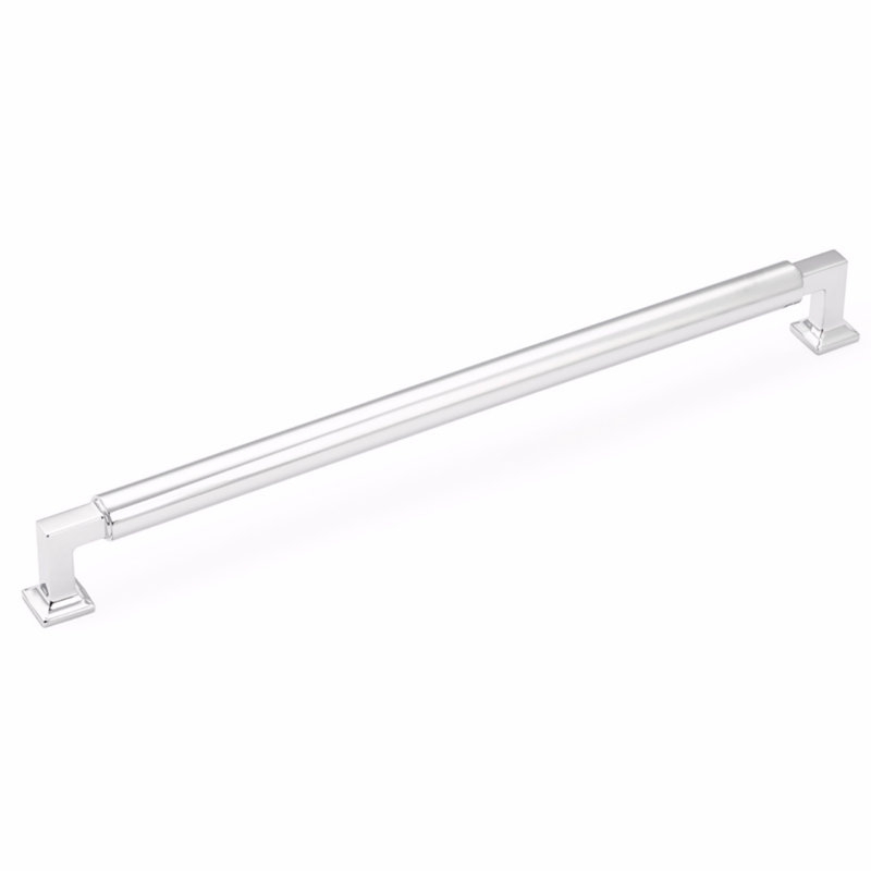Schaub Haniburton Appliance Pull 18" Center to Center, Polished Chrome