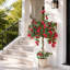 Artificial Bougainvillea Tree in Pot, Faux Flowering Plant Indoor Outdoor-1293101062