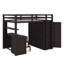 Lit mezzanine avec tiroirs, bureau et garde-robe-106491191