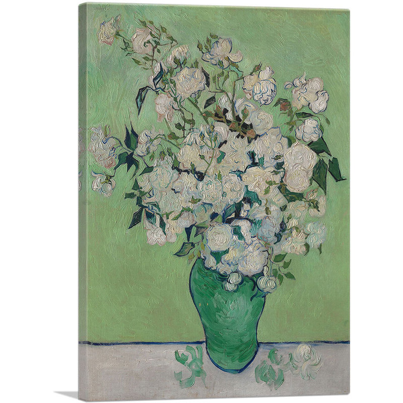 Roses - 1890 - impression, H 40 po x l 26 po x P 0,75 po