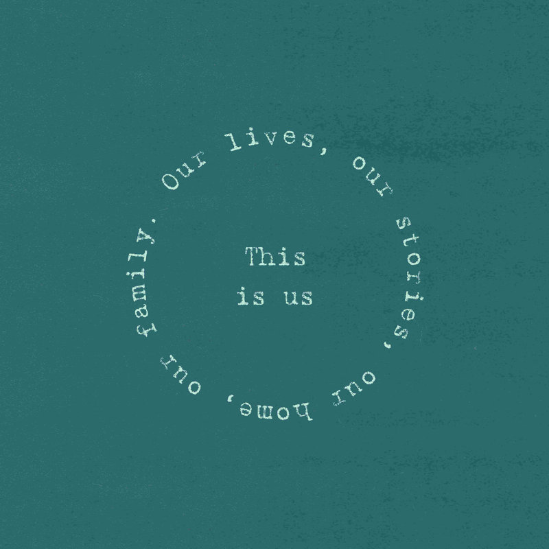 " This Is Us Circle ", 12" H x 12" W  