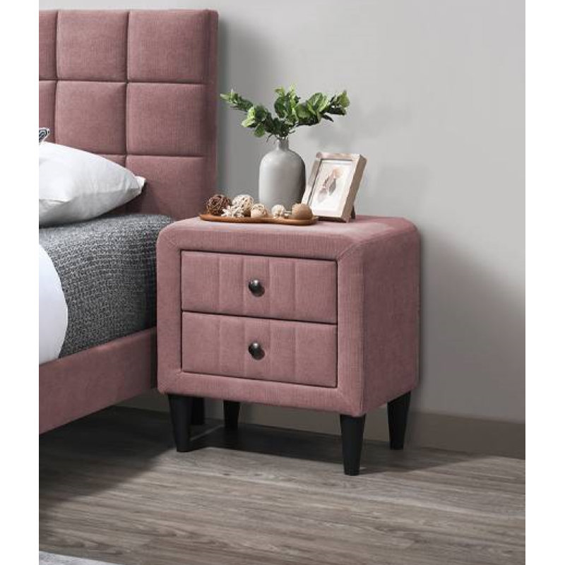 Sylvia 20'' W Nightstand, Pink