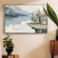 «Blue Majestic», reproduction encadrée sur toile-92543590-92543592