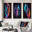 «Cosmic Astronaut Explorers», 3 pièces sur toile-1567221325-1567221327