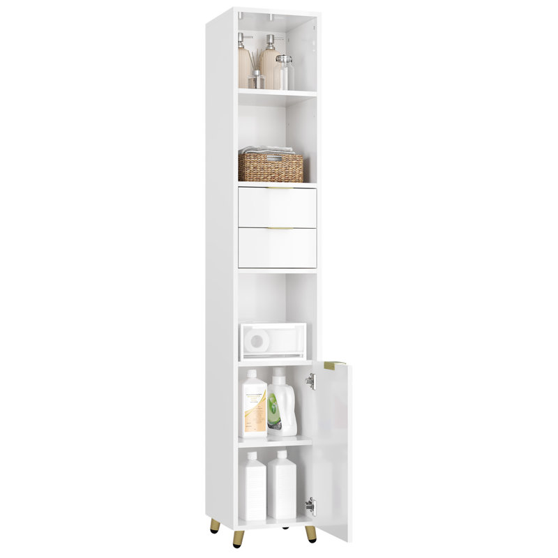 Luellen Freestanding Linen Cabinet