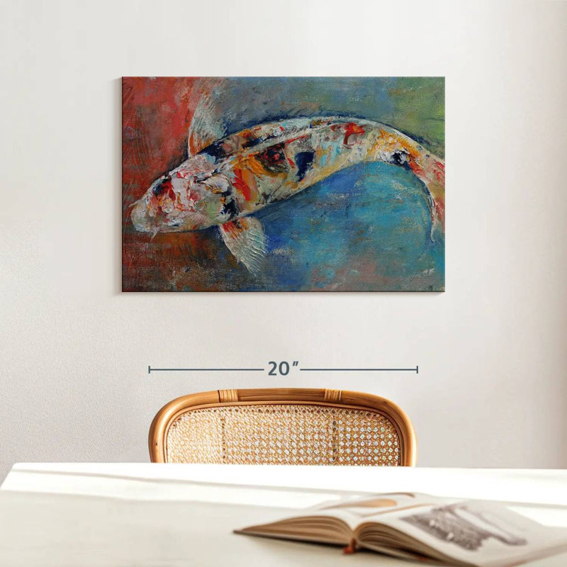 Crowle Japanese Koi, 16" H x 24" W